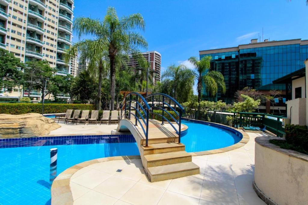 Barra Da Tijuca - 508 - De Frente Para Maravilhosa Piscina - Estacionamento Gratuito - Academia Comphania Atletica - Balsa Para Praia Gratis - Microondas - Geladeira Grande - Recepcao 24Horas - Wi-Fi - Com Pia Rio de Janeiro Kültér fotó